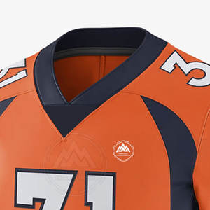 Nueva moda para hombre, camiseta de fútbol americano personalizada, ropa deportiva transpirable con opción de talla grande, camiseta estampada - Product Image 4