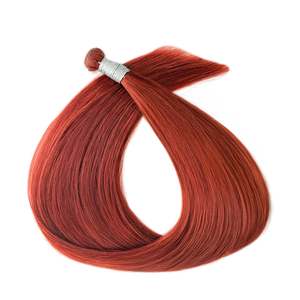สำหรับต่อผมแบบ Genius Weft # 350 คอปเปอร์ เรมี่ เนเชอรัล เวฟ 50 ก - Product Image 1