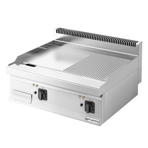 Plancha Eléctrica Comercial - 9.0kW - Placa Lisa/Acanalada (mitad y media) - Área de cocción: 595x500mm - Product Image 3