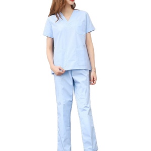 <b>Plus</b> <b>Size</b> Women's Medical <b>Scrubs</b> Sets Stretchy Fabric Top Pants Comfortable Spandex Material for Doctors Hospital Uniforms - Product Image 5