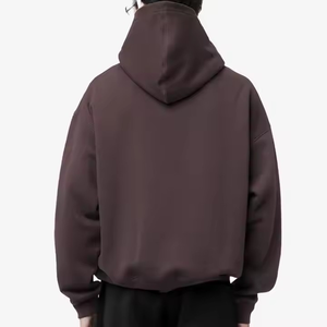 2025 haute qualité 500gsm poids lourd pull à capuche français Terry sweats à capuche goutte épaule lourd surdimensionné sweats à capuche pour unisexe - Product Image 3