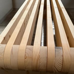 YEEYAYA moderna panca in legno massello da 6 piedi con fondo aperto in legno fioriera con giardino artigianale e panca da Patio d'ingresso - Product Image 4