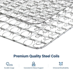 Colchón Híbrido de Espuma Viscoelástica Transpirable, Antibacteriano y Antiácaros, Ecológico, para Hotel y Hogar, Envasado al Vacío, para un Sueño Saludable - Product Image 5