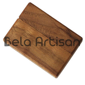 Cajas de anillos de nogal cuadradas premium-para vendedores de bodas y joyeros - Product Image 3