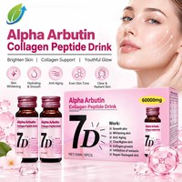 OEM Private Label Alpha Arbutin Collageen Peptide Drankje Huidverheldering Voedingssupplement 50ml 8 Flessen voor Europese Importeurs