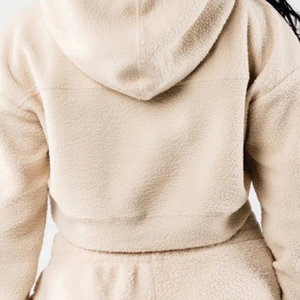 Ensemble de survêtement professionnel en molleton de coton biologique pour femme, coupe classique, 2 pièces, longueur complète, sweat-shirt à capuche et pantalon de jogging - Product Image 5