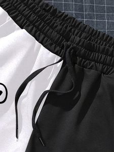 Short d'été en coton de style urbain pour hommes, avec logo personnalisé brodé, maille solide pour l'entraînement athlétique de natation - Product Image 3