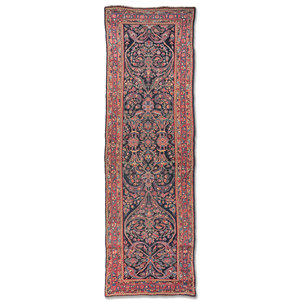 Tapis en laine oriental Aalam Blue Medallion Pae-5594, noué à la main, style moderne, lavable, pour la maison, les sols de prière, tapis de Jaipur, États-Unis - Product Image 1