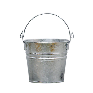 Seau rond en fer à lisser avec poignée unique, outil de nettoyage ménager et accessoires - Product Image 3
