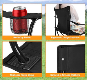 Silla de pesca plegable portátil ligera al por mayor para uso en picnic y camping en la playa - Product Image 3