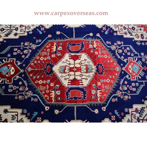 Alfombra de lana Natural hecha a mano turca de diseño detallado de alta calidad para decoración del hogar tamaño grande lavable y acolchada - Product Image 3