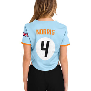 Último Diseño OEM, Jersey de Béisbol Corto Personalizado para Mujer, Ropa Deportiva Transpirable de Manga Corta - Precio al por Mayor - Product Image 5