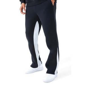 Men's Sweatpants 2026 Custom Logo Elastic Waist Track High Quality Casual Flared <b>Jogger</b> <b>Stacked</b> Flare Trousers Men's Sweatpants - Product Image 2