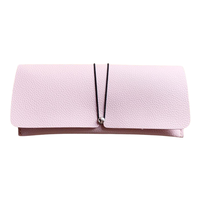 Étui à lunettes en cuir PU fait à la main avec Logo personnalisé, sac de support de lunettes de soleil