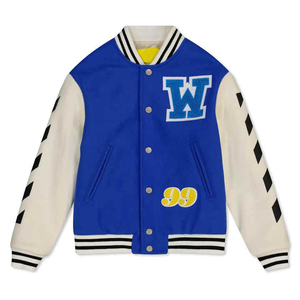 Chaqueta universitaria Vintage personalizada para hombre 2025, chaqueta universitaria de lana transpirable con mangas de cuero de alta calidad para invierno - Product Image 4