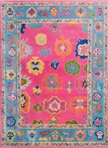 พรม oushak ทำมือสีเทา8x1O พรมขนสัตว์ทำมือปรับแต่งได้ - Product Image 4