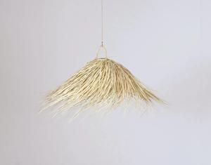 Straw Umbrella <b>Lampshade</b> <b>Boho</b> and Vintage <b>Lampshade</b> - Product Image 2