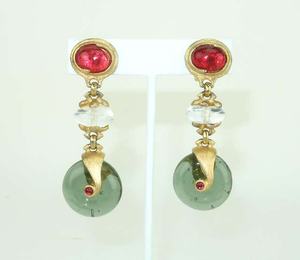 Women's Trendy <b>Heart</b> Dangle <b>Earrings</b> Drop And Stud Styles <b>Gold</b> Plated For Parties And Gifts - Product Image 1