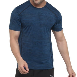 เสื้อยืดออกกำลังกายผ้าคอตตอน100% สำหรับผู้ชายเสื้อยืดสำหรับออกกำลังกายผ้าแห้งเร็วกระชับฟิตเนสเพาะกาย - Product Image 2