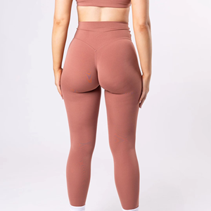 Bonne qualité prix de gros personnalisé femmes élégantes imprimé Leggings en polyester spandex taille élastique Yoga Leggings - Product Image 2