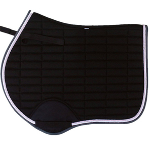 Vente en gros Tapis de selle équestre élégant en coton organique avec doublure naturelle et rembourrage en bambou pour cheval Logo personnalisé de dressage et de saut d'obstacles - Product Image 6