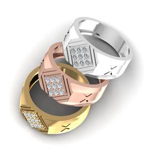 Anillo de Plata de Ley 925 de Hip Hop personalizable para hombre, corte redondo, moissanita, Diamante helado, anillo de claridad VVS mejorado para hombre - Product Image 6