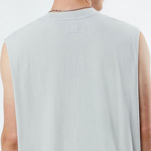 Camisetas sin mangas de talla grande para hombre, camisetas sin mangas transpirables de algodón de estilo callejero para verano, camisetas sin mangas para hombre - Product Image 5