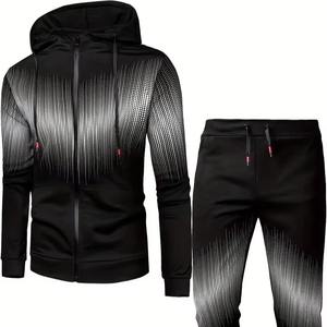 Survêtement d'hiver pour homme le plus vendu, 100% coton, grande taille, design unique, motif uni, logo personnalisé, streetwear - Product Image 1