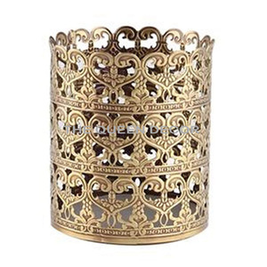 Porte-stylo en métal au design moderne pour le rangement de la papeterie scolaire, accessoires de classe au fini or, porte-stylo en métal - Product Image 3