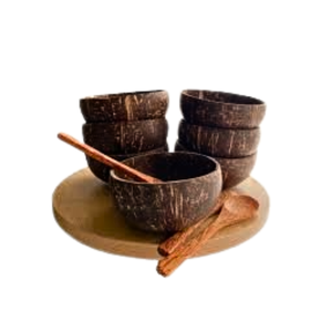 Environmentally Friendly <b>Coconut</b> <b>Bowl</b> Shell Handicraft Carved Disposable Salad <b>Bowl</b> Customized Logo Good Choice Vietnam - Product Image 2