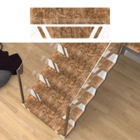 Oasis Glossy, garantie 5 ans, 900*300mm, antidérapant, isolation thermique, imitation métal, carreaux de marche modernes en céramique, mur extérieur