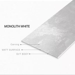 กระเบื้องพอร์ซเลนสีขาวเสาหินแกะสลักสไตล์ยุโรปสมัยใหม่ขนาด600x1200มม. กันลื่นผิวด้านการตกแต่งภายในวิลล่าแบบแข็งต้านเชื้อแบคทีเรีย - Product Image 1