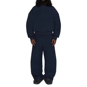 Customized Breathable Tracksuits Cotton Baggy Fleece <b>Oversized</b> Hoodie <b>Jogger</b> Set Winter High Quality Streetwear Men's 2 Pieces - Product Image 5
