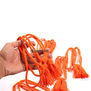 Uniforme de cérémonie de couleur orange personnalisé de haute qualité fabrication de cordon de chapeau quantité en vrac pour équipement de défense personnelle - Product Image 2