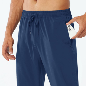 2025กางเกงผู้ชายลำลองขาตรงเอวสูงมีกระเป๋าหลายจุดกันน้ำผ้าฝ้าย100% ระบายอากาศ - Product Image 2