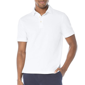 Polo classique pour hommes respirant séchage rapide Anti-rides Anti-boulochage Anti-rétrécissement polo écologique pour hommes - Product Image 1