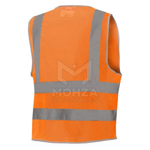 เสื้อกั๊กนิรภัยผู้ชายแบบสั่งทำพิเศษ สีพื้น เสื้อกั๊กนิรภัยผู้ชายสไตล์สตรีทแวร์ เสื้อกั๊กนิรภัยผู้ชายแบบไม่มีแขน - Product Image 2