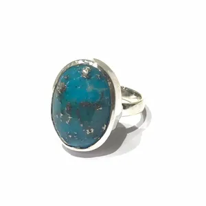 925 Sterling Silver Ring With Turquoise Arizona Jewelry Accessories Fashion Jewelry 925 Jewelry