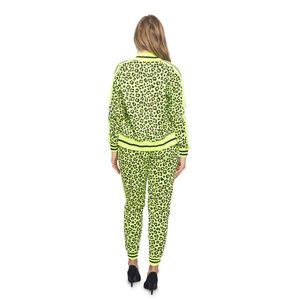 Traje deportivo cálido de invierno de 2 piezas para mujer, conjunto de chándal de manga larga con capucha, chándal de talla grande con estampado sólido - Product Image 4