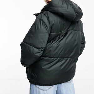 Veste matelassée surdimensionnée en nylon imperméable pour femmes OEM / Prix de gros, veste matelassée de haute qualité pour femmes, dernier design - Product Image 3