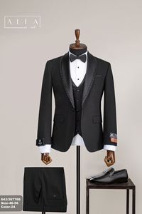 ชุดสูทเจ้าบ่าวทรงสลิมฟิตผ้าวูล80% 20โพลีเอสเตอร์สำหรับงานแต่งงานที่ทันสมัย - Product Image 2