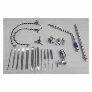 Sistema de retractor cerebral Budde Halo ajustable, juego de retractor craneal neuroquirúrgico Manual, juego de Cirugía de Base de cerebro y cráneo de acero Ce - Product Image 2