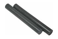 Électrodes en graphite préformées en barre, diamètre 55 mm, longueur 600 mm, forme, haute résistance à la compression 14 MPa pour applications de polissage
