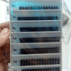 Cils synthétiques 5D volume intense de qualité supérieure Nhu Y, fabriqués au Vietnam, faciles à poser pour le maquillage quotidien, en plateau. - Product Image 5