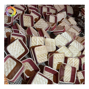 Caja de rollo tejida de bambú natural, caja ciega de bambú tradicional, caja de almacenamiento ecológica hecha a mano para decoración rústica, cajas de exhibición - Product Image 3