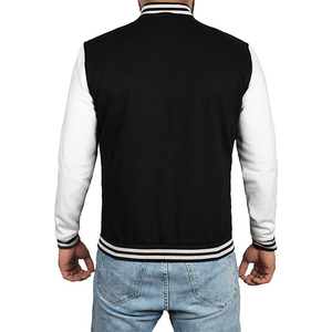 Vestes de sport universitaires pour hommes, fabriquées par un fabricant, de haute qualité, en toile brodée, avec logo personnalisé, manches longues, hiver, style Letterman. - Product Image 3