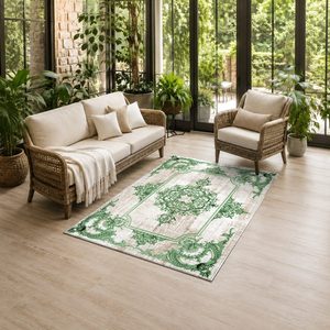 พรมเชนิลล์ LXDP-1020 จาก RUGS DEPOT ขายส่ง พรมพื้นที่หลากสีสัน โทนกลาง โมเดิร์น วินเทจ พิมพ์ลายดิจิทัล ซักเครื่องได้ ไม่ลื่น - Product Image 6