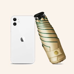 ร่มพับขนาดเล็ก19นิ้วแบบพกพา Series19ห้าพับได้พิมพ์โลโก้ออกแบบได้ตามต้องการเคลือบไททาเนียมป้องกันรังสียูวีสำหรับการเดินทาง - Product Image 3