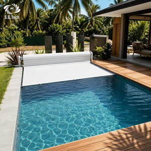 Cubierta Retráctil Automática para Piscina de Policarbonato Water Crown, Resistente a los Rayos UV, para Uso en Exteriores, Proyectos de Villas y Resorts - Product Image 2