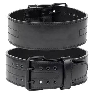 Haute qualité 7mm d'épaisseur en cuir de vachette antidérapant boucle en acier de style occidental ceinture d'haltérophilie végétalienne 4 pouces de largeur taille personnalisable - Product Image 1